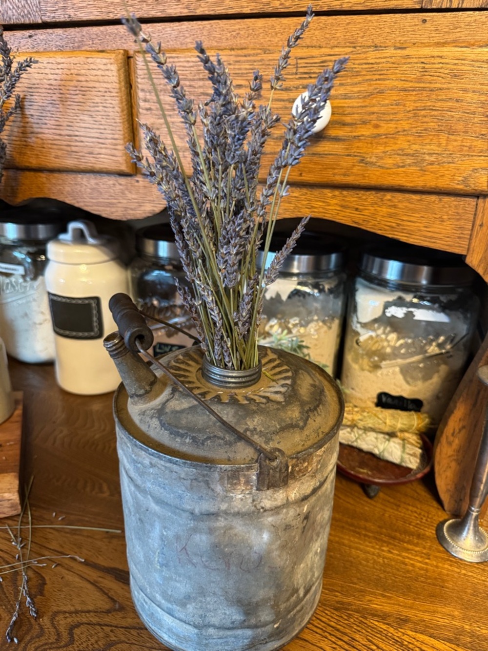 Vintage Metal Galvanized Empty Can to display, repurpose - Picture 2 of 12